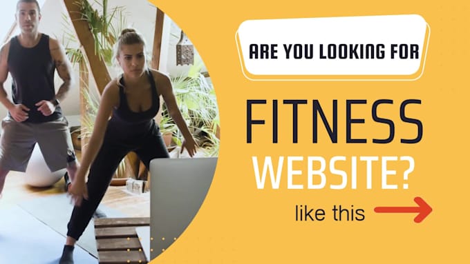 custom sports fitness website design  gym yoga health web development