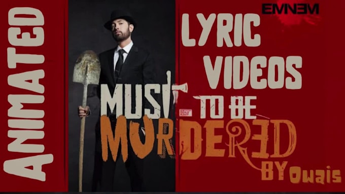 make an animated music lyric video and music visualizer
