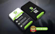 create professional luxury business card design with qr code