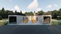 plan design 3d shipping container home house shop restaurant office bar building