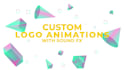 create professional 2d custom logo animation with sound fx