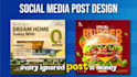 design custom professional social media posts