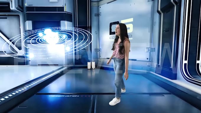 create a custom 3d stunning metaverse video and environment design