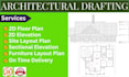 draw architectural floor plan, site plan, plot plan and master plan in autocad