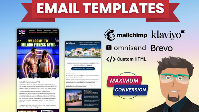 design professional email newsletter template