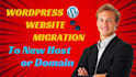 do wordpress migration, move wordpress, domain transfer