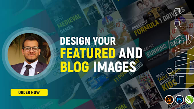 design website banner, featured and blog post image