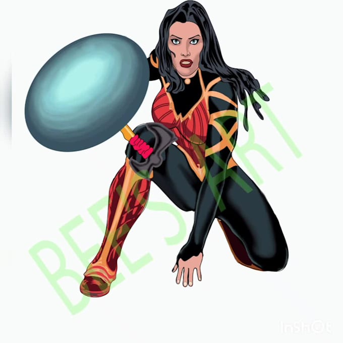 make cartoon portraits, illustrations and logo