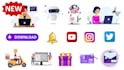 create isometric vector animation for website and app