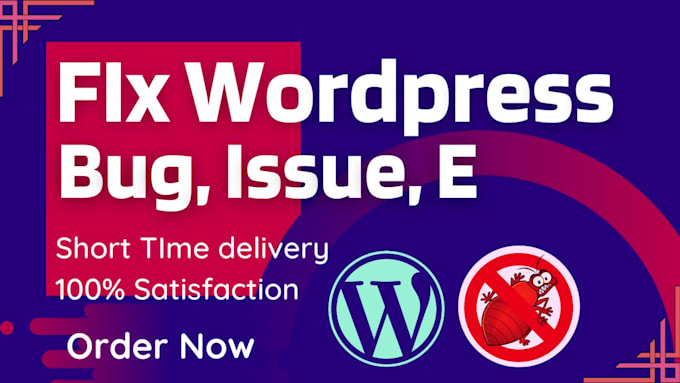 fix wordpress errors or bugs within 1hour