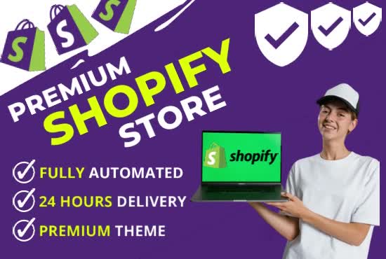 design a shopify print on demand store with printful and printify