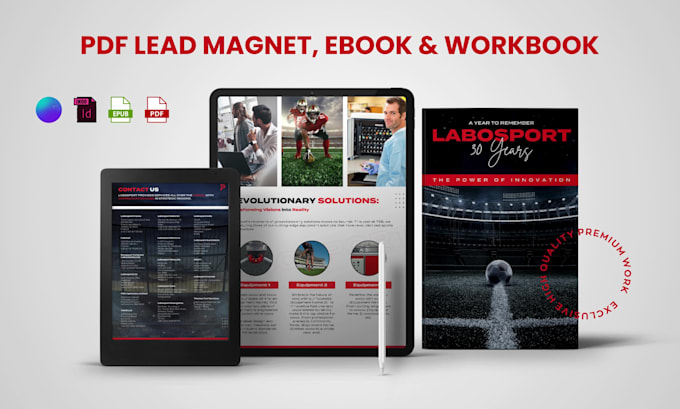 design PDF lead magnet, workbook and ebook design