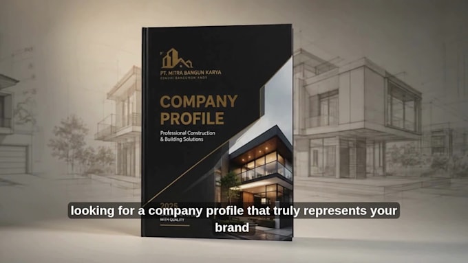 write and design a professional company profile