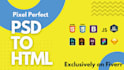 convert psd to html, figma to html, psd to bootstrap responsive website
