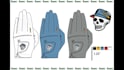 design catalog mockups and manufacture golf gloves