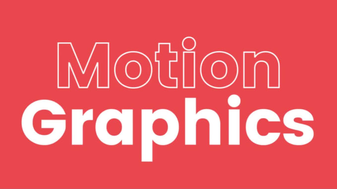 do motion graphics, logo animation and GIF animation