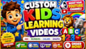 create kids learning videos