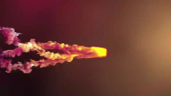 create an eyecatching particles smoke fire intro,outro 3d