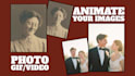 animate still image, photo into video loop animation or gif