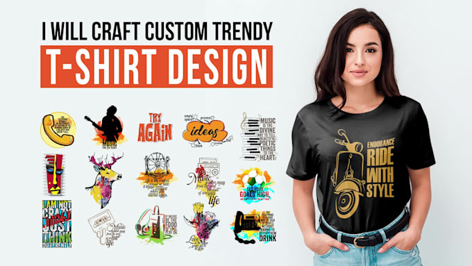 craft custom trendy t shirt design
