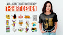 craft custom trendy t shirt design