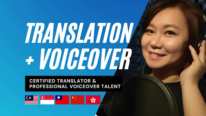 translate and record chinese malay english voice over
