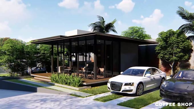 create architectural 3d rendering and walkthrough animation