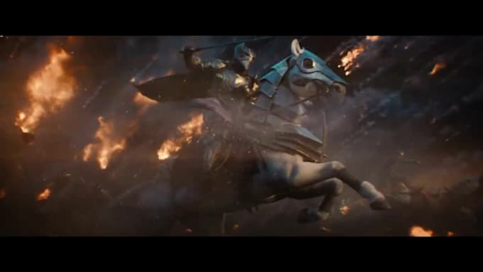 create vfx horror, fire effect, cgi integration, blood effect, scary, 3d monster
