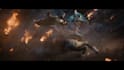 create vfx horror, fire effect, cgi integration, blood effect, scary, 3d monster