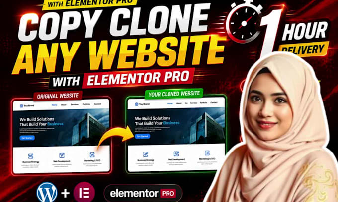 swiftly copy clone website, migrate website with elementor pro within 1 hour