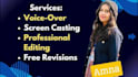 create a high quality screencast tutorial video with voice over
