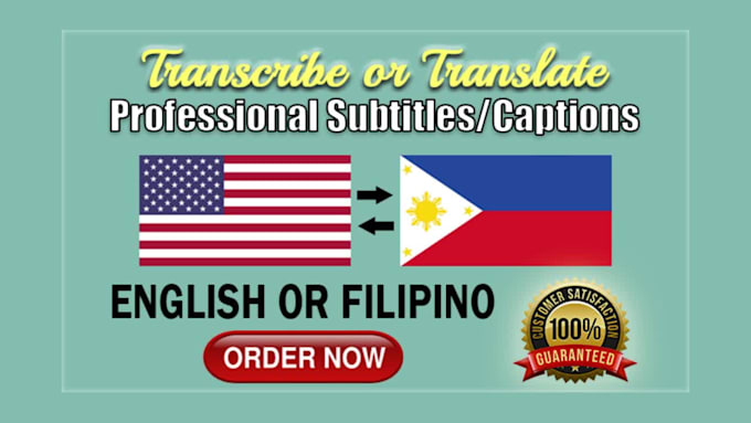 put english, filipino or tagalog subtitles on your video