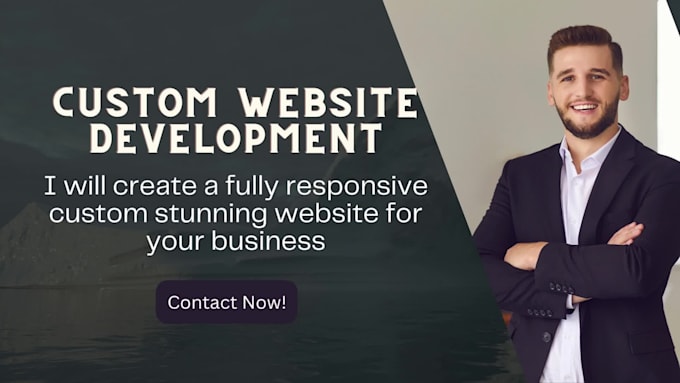 build custom website as full stack website developer, website development