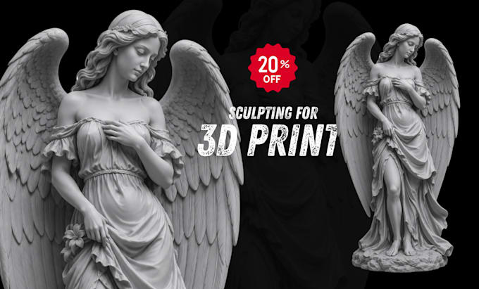 sculpt 3d model, character, action figure and toys for 3d printing