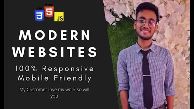 Make responsive websites using html, css, js, bootstrap by Taskinnasif ...
