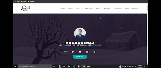 create a personal, professional, portfolio wordpress website design