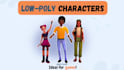 make a custom cartoony low poly character for your game