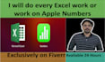 automate custom excel spreadsheet work, apple numbers with formulas, power query