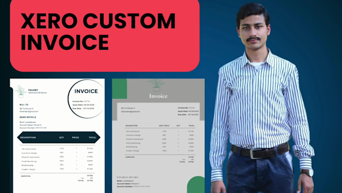 design xero custom invoice template for your business