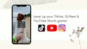 help you edit basic tiktok, ig reels and youtube shorts