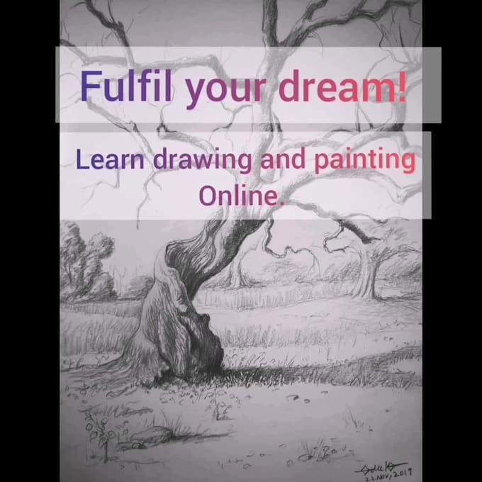 Teach you drawing and painting online by Adeelazahid Fiverr