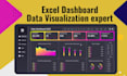 design user friendly excel dashboard for KPI tracking reporting