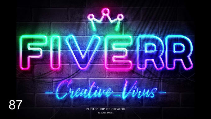 Neon Wall Sign Logo And 3D Neon Light Mockup Gif Video Maker By  Creative_Virus | Fiverr