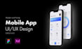 modern mobile app UI UX design and prototype