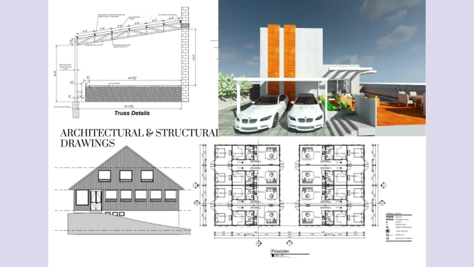 make architectural plans and structural drawings in autocad