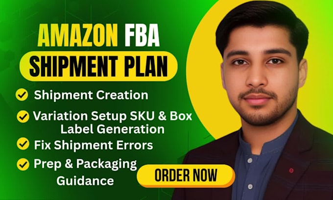 create amazon fba shipping or shipment plan for private label
