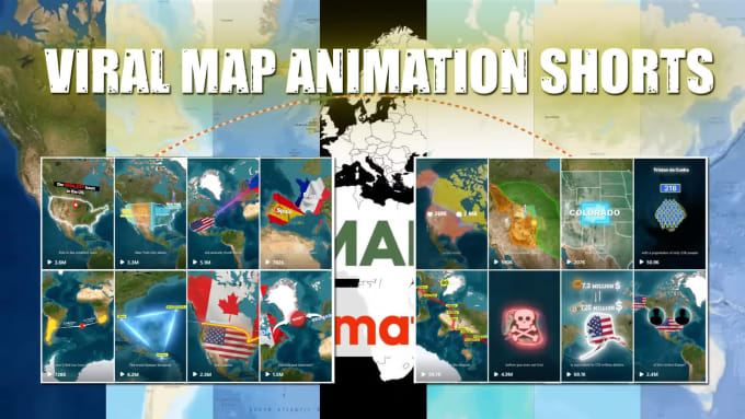 Create Map Animated Shorts Using Geolayers By Sanwalmaps | Fiverr