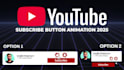 make an animated youtube like and subscribe button