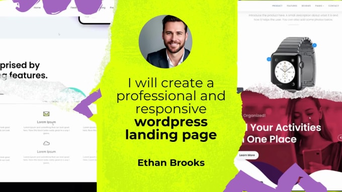 create a professional and responsive wordpress landing page