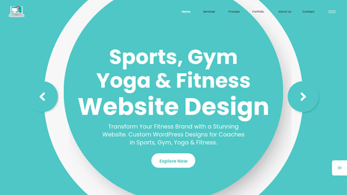 design wordpress website for sports, gym, yoga, fitness coaches